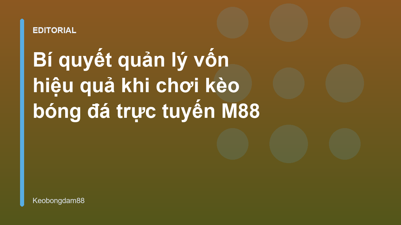 Người chơi đang quản lý vốn cá cược bóng đá hiệu quả